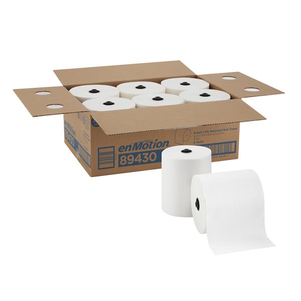 Towel Roll Roll enMotion 40% Recycled Fiber 8.25 in x 700 in White 6Rl/Ca